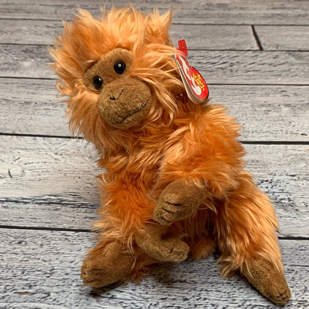 Charlie Ty beanie baby monkey orange orangutan
